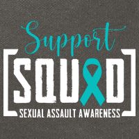 Support Squad Sexual Assault Awareness Month Support Victim Cotton Canvas Backpack
