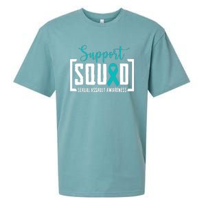 Support Squad Sexual Assault Awareness Month Support Victim Sueded Cloud Jersey T-Shirt