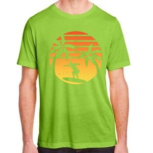 Summer Surf Sunset Retro Adult ChromaSoft Performance T-Shirt