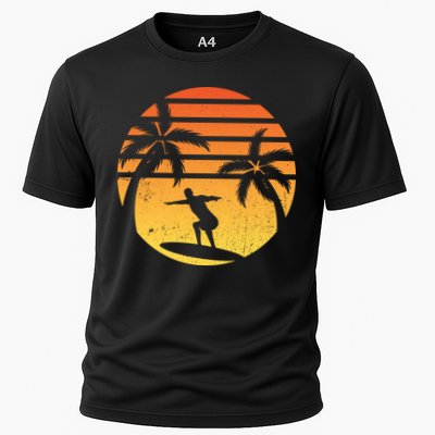 Summer Surf Sunset Retro Performance Shirt