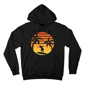 Summer Surf Sunset Retro Hoodie