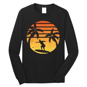 Summer Surf Sunset Retro Long Sleeve Shirt