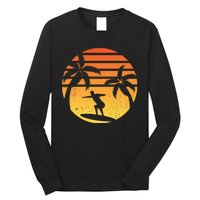 Summer Surf Sunset Retro Long Sleeve Shirt