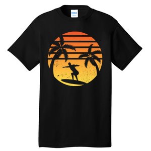 Summer Surf Sunset Retro Tall T-Shirt