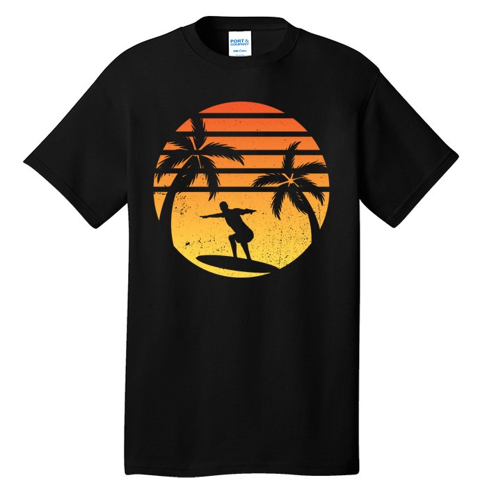 Summer Surf Sunset Retro Tall T-Shirt