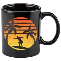 Summer Surf Sunset Retro 11oz C Handle Ceramic Mug