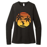 Summer Surf Sunset Retro Womens CVC Long Sleeve Shirt