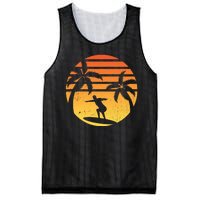 Summer Surf Sunset Retro Mesh Reversible Basketball Jersey Tank