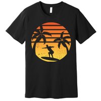 Summer Surf Sunset Retro Premium T-Shirt