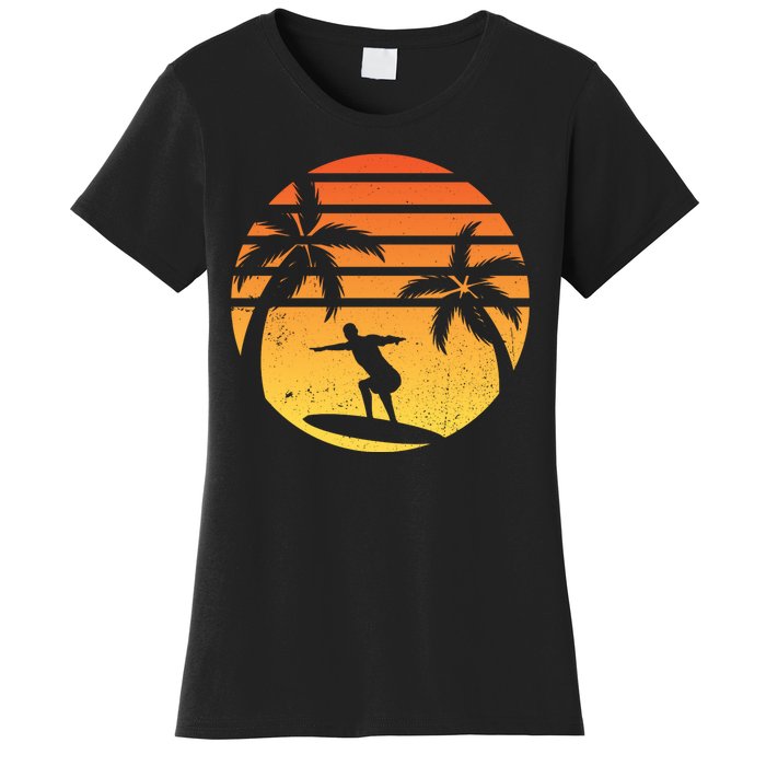 Summer Surf Sunset Retro Women's T-Shirt