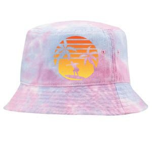 Summer Surf Sunset Retro Tie-Dyed Bucket Hat