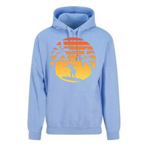 Summer Surf Sunset Retro Unisex Surf Hoodie