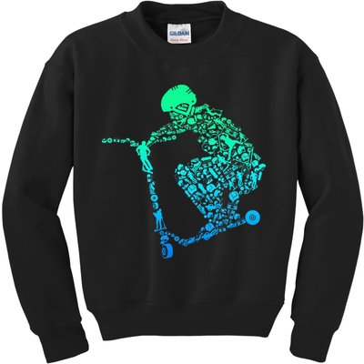 Scooter Stunt Kids Sweatshirt