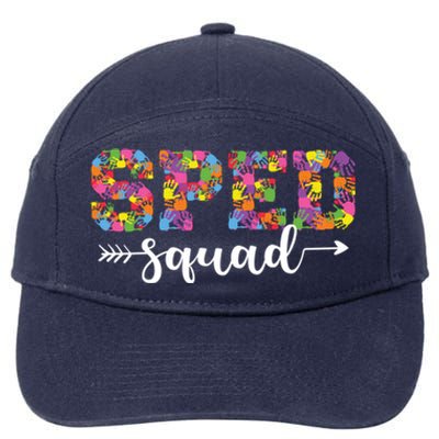 Sped Squad Special Education Inclusion Teacher Cool Gift 7-Panel Snapback Hat