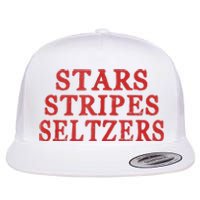 Stars Stripes Seltzers Flat Bill Trucker Hat