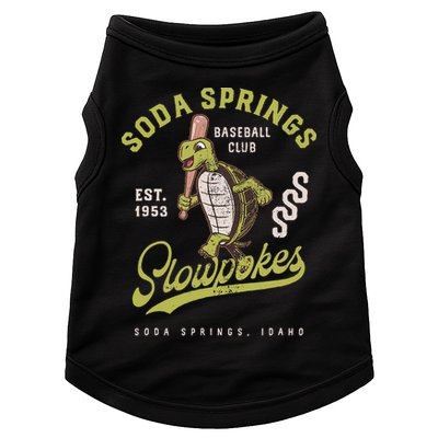 Soda Springs Slowpokes Retro Minor League Baseball Team Doggie Tank