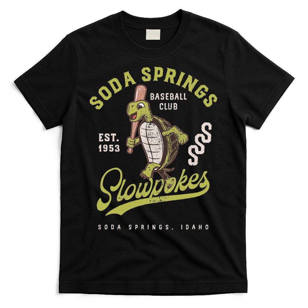 Soda Springs Slowpokes Retro Minor League Baseball Team T-Shirt
