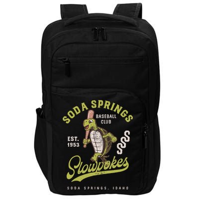 Soda Springs Slowpokes Retro Minor League Baseball Team Impact Tech Backpack