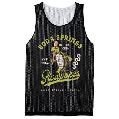 Soda Springs Slowpokes Retro Minor League Baseball Team Mesh Reversible Basketball Jersey Tank