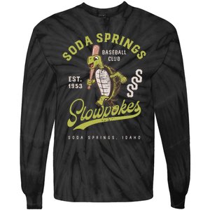 Soda Springs Slowpokes Retro Minor League Baseball Team Tie-Dye Long Sleeve Shirt