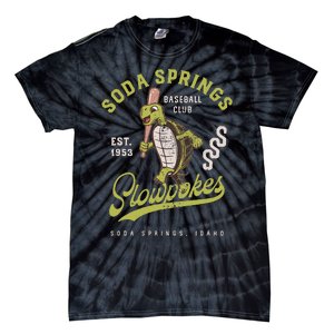 Soda Springs Slowpokes Retro Minor League Baseball Team Tie-Dye T-Shirt