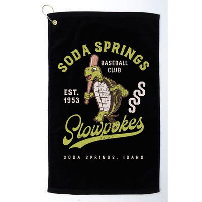 Soda Springs Slowpokes Retro Minor League Baseball Team Golf Towel