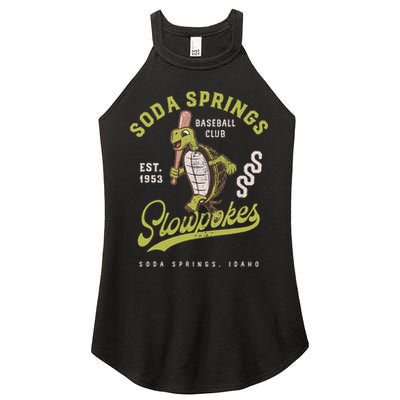 Soda Springs Slowpokes Retro Minor League Baseball Team Women's Perfect Tri Rocker Tank