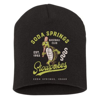 Soda Springs Slowpokes Retro Minor League Baseball Team Short Acrylic Beanie