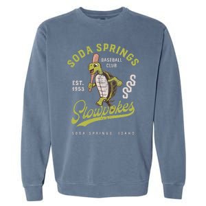 Soda Springs Slowpokes Retro Minor League Baseball Team Garment-Dyed Sweatshirt