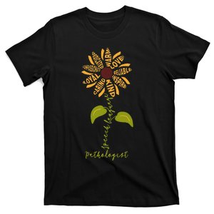 Sunflower SLP Speech Language Pathologist T-Shirt