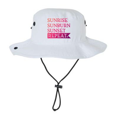 Sunrise Sunburn Sunset Repeat Summertime Sun Tan Design Cool Gift Legacy Cool Fit Booney Bucket Hat