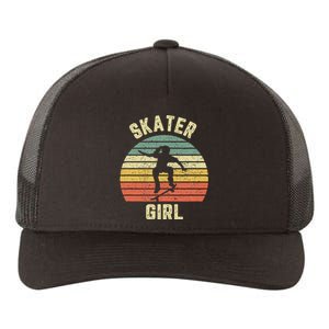 Skater  Shirt Skateboarder  Retro Skateboarding Gift Yupoong Adult 5-Panel Trucker Hat