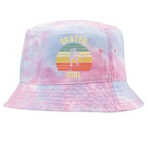 Skater  Shirt Skateboarder  Retro Skateboarding Gift Tie-Dyed Bucket Hat