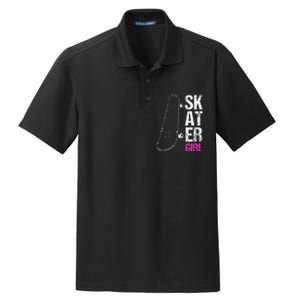 Skater  Skateboard SK8R Girls Skate Cool Skateboarding Dry Zone Grid Polo