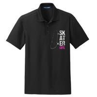 Skater  Skateboard SK8R Girls Skate Cool Skateboarding Dry Zone Grid Polo