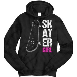 Skater  Skateboard SK8R Girls Skate Cool Skateboarding Tie Dye Hoodie