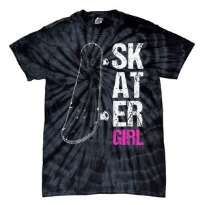 Skater  Skateboard SK8R Girls Skate Cool Skateboarding Tie-Dye T-Shirt