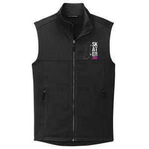 Skater  Skateboard SK8R Girls Skate Cool Skateboarding Collective Smooth Fleece Vest