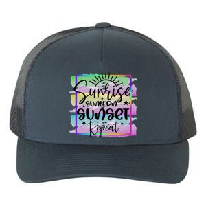 Sunrise Sunburn Sunset Repeat Cool Gift Yupoong Adult 5-Panel Trucker Hat