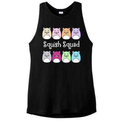 Squish Squad Stuffed Animal Ladies PosiCharge Tri-Blend Wicking Tank