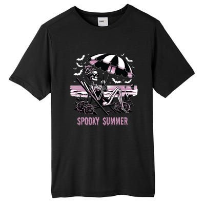 Spooky Summer Skeleton Halloween Summer Vibes Spooky Season Tall Fusion ChromaSoft Performance T-Shirt