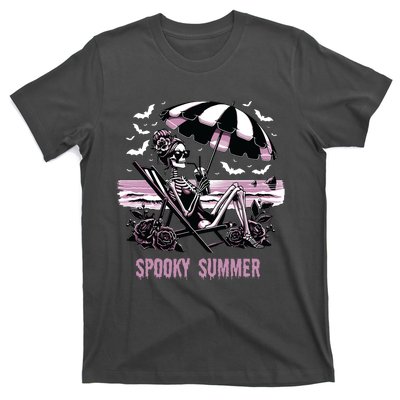 Spooky Summer Skeleton Halloween Summer Vibes Spooky Season T-Shirt