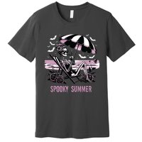 Spooky Summer Skeleton Halloween Summer Vibes Spooky Season Premium T-Shirt