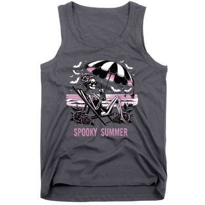 Spooky Summer Skeleton Halloween Summer Vibes Spooky Season Tank Top