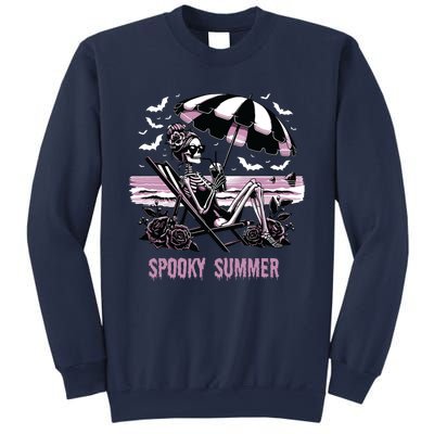 Spooky Summer Skeleton Halloween Summer Vibes Spooky Season Sweatshirt