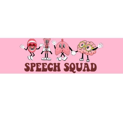 Speech Squad Speech Language Pathologist Speech Therapy SLP Bumper Sticker