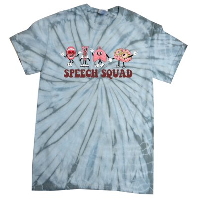 Speech Squad Speech Language Pathologist Speech Therapy SLP Tie-Dye T-Shirt