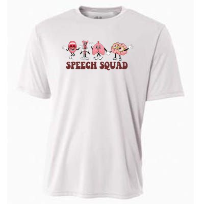 Speech Squad Speech Language Pathologist Speech Therapy SLP Cooling Performance Crew T-Shirt