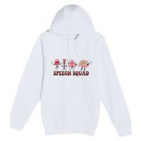 Speech Squad Speech Language Pathologist Speech Therapy SLP Premium Pullover Hoodie