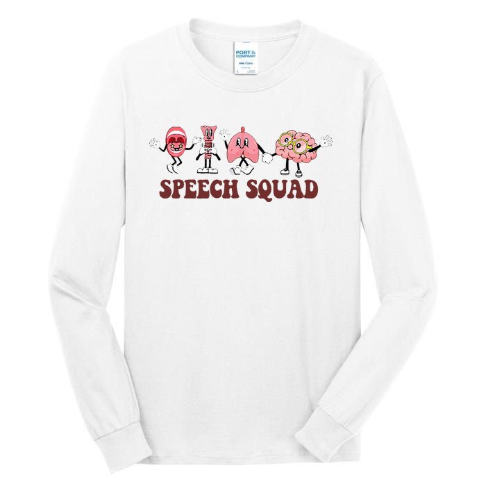 Speech Squad Speech Language Pathologist Speech Therapy SLP Tall Long Sleeve T-Shirt